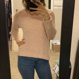 pink sweater